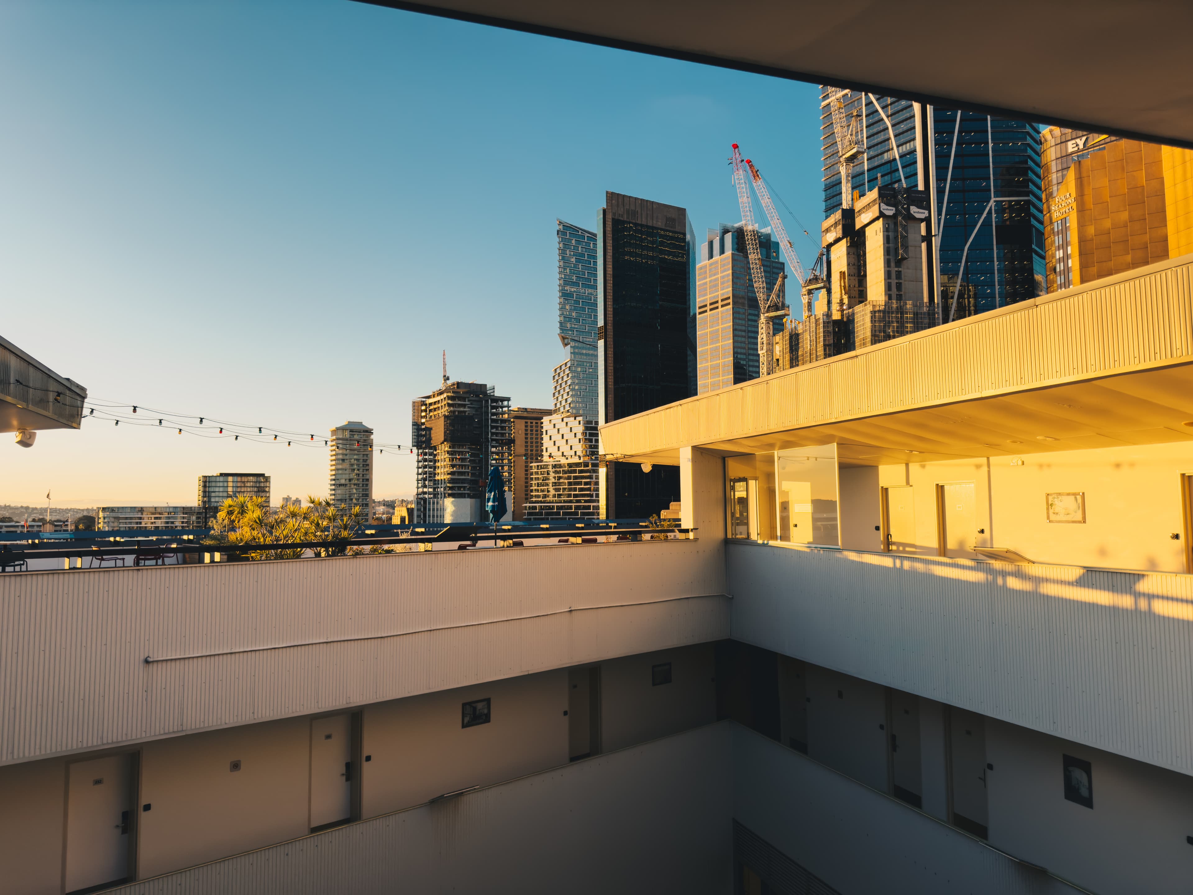 YHA Sydney Harbour Hostel at 8 in the morning